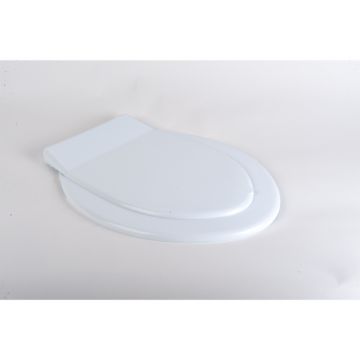 Capac pentru WC Romtatay Mono, plastic, oval, alb Capac pentru WC Romtatay Mono, plastic, oval, alb
