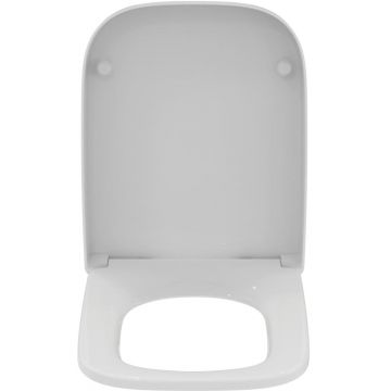 Capac WC Ideal Standard i.life A Square cu inchidere lenta, alb - T453101