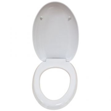 Capac Wc Azzurra  Clas+, alb - Culoare Alb pal
