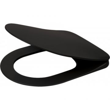 Capac Wc Deante Poenia soft-close, negru - Culoare Negru