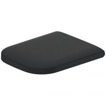 Capac WC Duravit Happy D.2 cu inchidere lenta  antracit mat