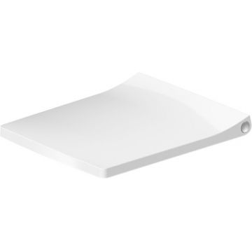 Capac wc Duravit Viu Compact cu inchidere lenta  alb