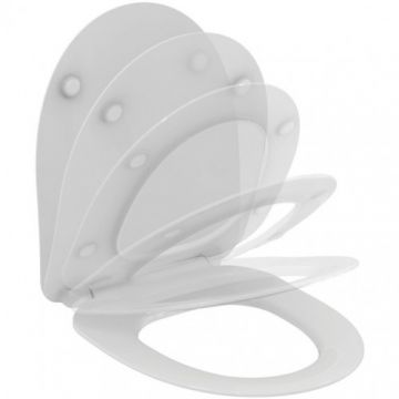 Capac Wc Ideal Standard I.Life A slim soft-close - Culoare Alb pal