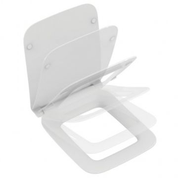 Capac Wc Ideal Standard Strada II soft-close slim - Culoare Alb pal