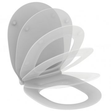 Capac Wc Ideal Standard Tesi soft-close slim - Culoare Alb pal