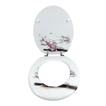 Capac pentru WC Decor Orchid  3 fete  MDF (P3107)
