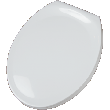 Capac WC, plastic, alb, 38 x 47 x 5 cm