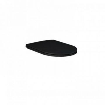Capac Wc Rak Ceramics Feeling soft-close, negru mat - Culoare Negru
