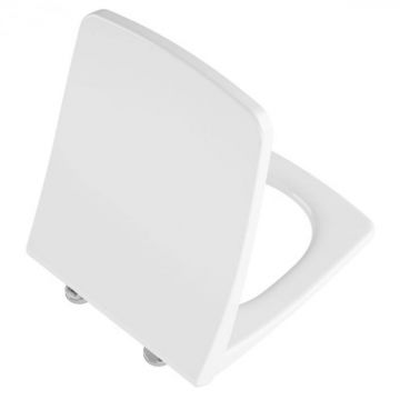 Capac WC slim, inchidere lenta soft close, functie de eliberare rapida, alb   132-003R009