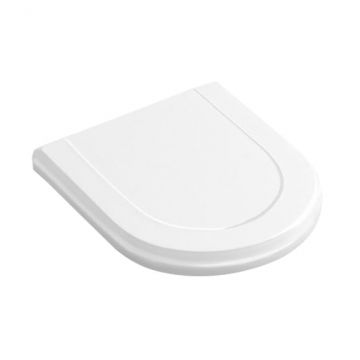 Capac WC Villeroy & Boch Hommage cu inchidere lenta si QuickRelease  Alb Alpin