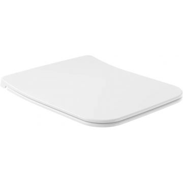 Capac wc Villeroy & Boch Venticello Slim cu inchidere lenta si QuickRealease  alb Alpin