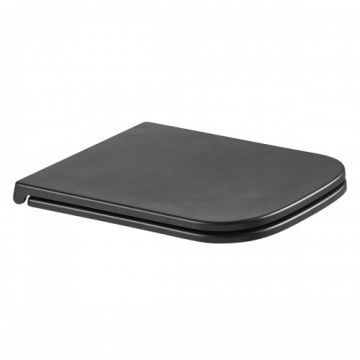 Capac wc Wellis Aurora soft-close slim, negru - Culoare Negru