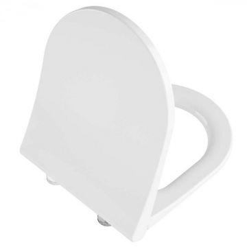 Universal slim  wrap capac WC forma rotunda (duroplast, inchidere lenta soft close, detasabil cu balamale metalice, fixare de sus, functie de eliberare rapida)   131-003R009